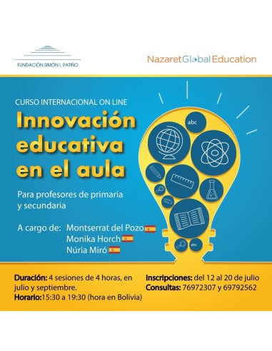 CURSO INTERNACIONAL ON LINE INNOVACIÓN EDUCATIVA EN EL AULA