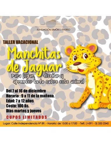 Taller Vacacional Manchita de Jaguar